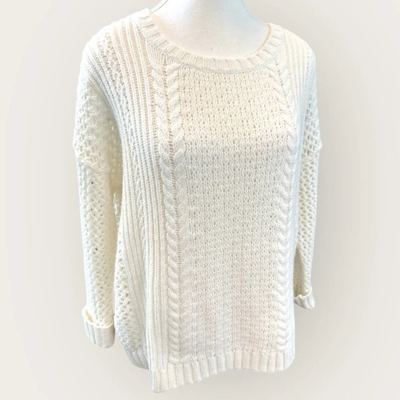 Madewell | Plaza Pullover Cable Knit Sweater (S) - Picture 2 of 10